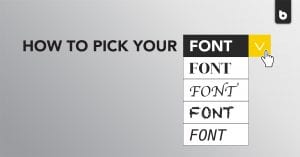 how to pick your font