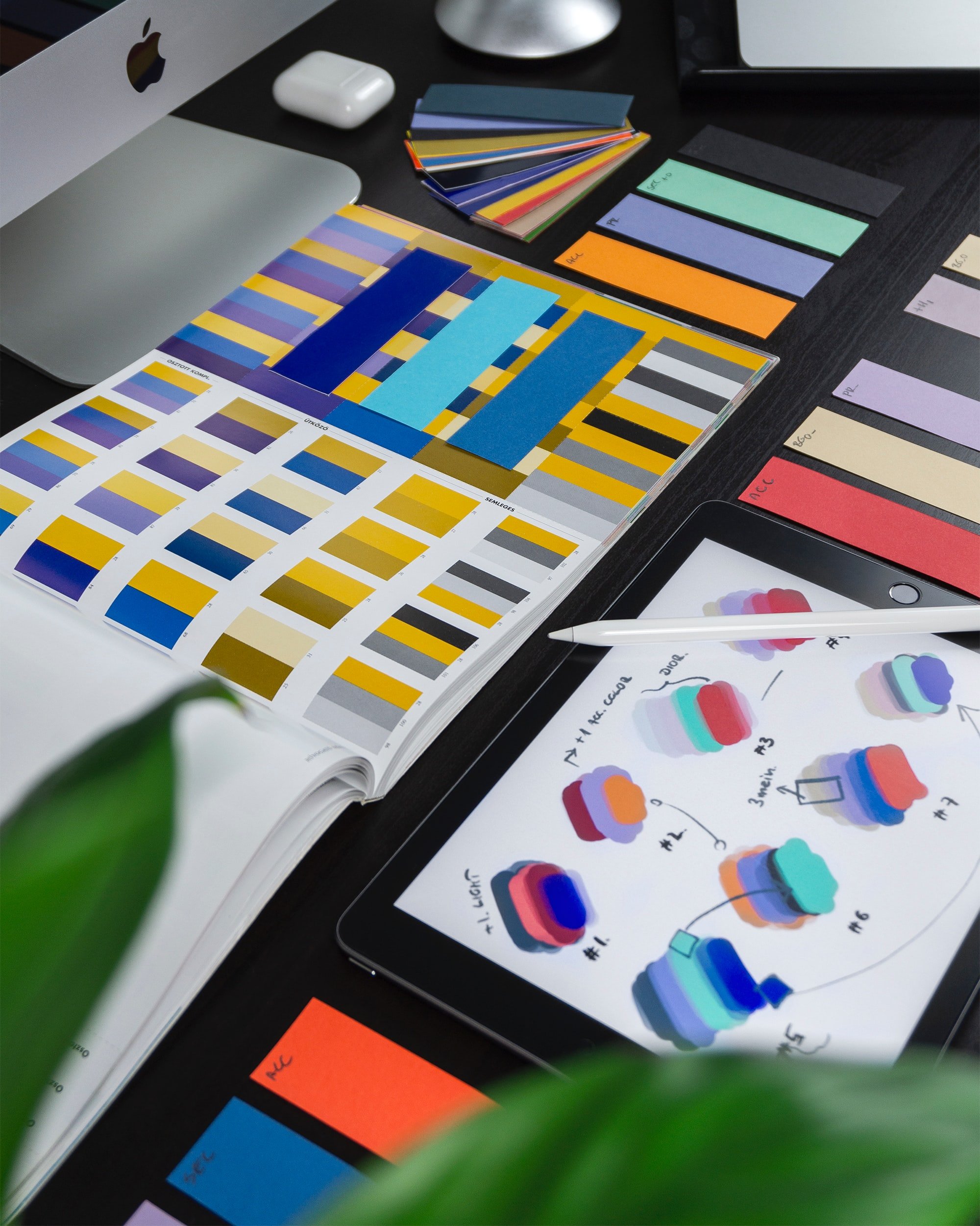 color swatches for branding